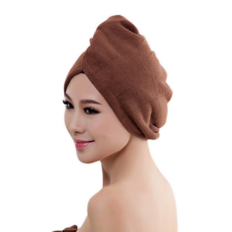 Femmes filles dame cheveux serviette cheveux Turban microfibre séchage rapide Salon serviette salle de bain accessoires enveloppé cheveux chapeau chapeau