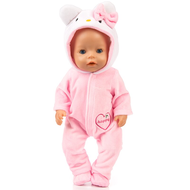 neue Anzug Fit Für 43cm Baby Born Puppe 17inch Geboren Babys Puppe Kleidung: 14