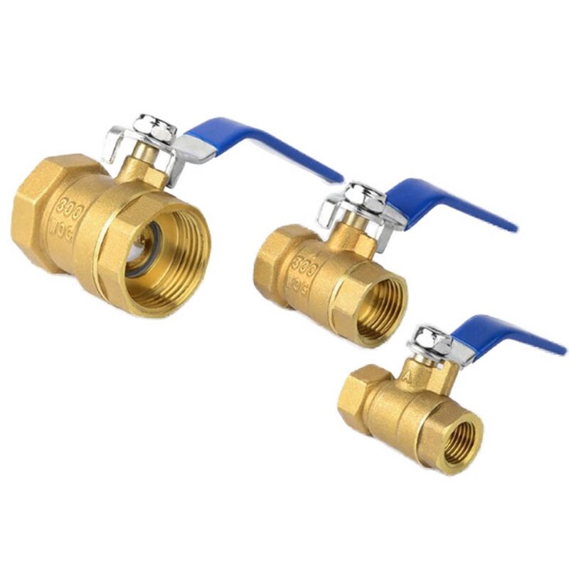 Full Port Brass Ball Tap Lead-Free Female Threaded NPT Connector 1/4" 3/8" 1/2" 3/4" 1" 1-1/4" 1-1/2"