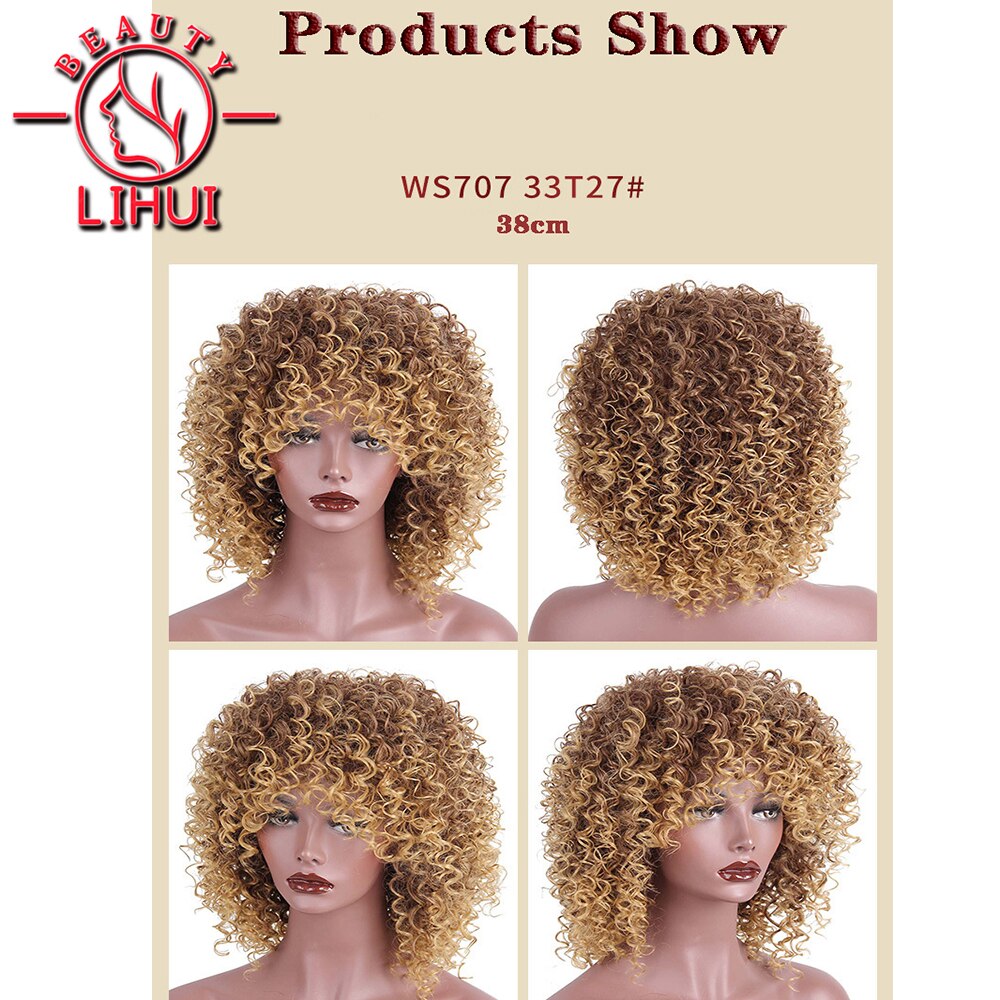 African Small Curly ladies Strong Hair Net Not Easy To Fall Off Wig Cosplay Wig Headgear Fashionable Exquisite Natural LiHui