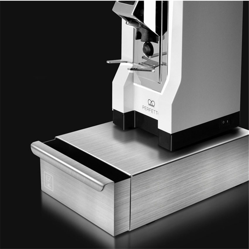 Zilveren Koffie Klop Doos Rvs Espresso Met Lade Koffie Slakken Niet Splash Handmatige Koffiemolen Accessoires