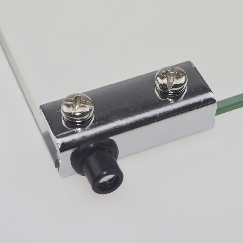 Hinge Metal Chrome Plated Cupboard Flush-fitting Anti-Corrosion Clamp Cabinet Ironmongery Glass Door