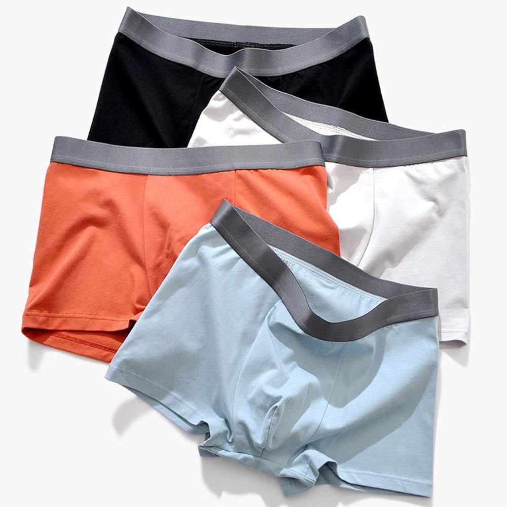 5pcs / batch large loose men's underwear cotton underwear men's underwear large men's underwear enlarged size 4XL 5XL: XXXL