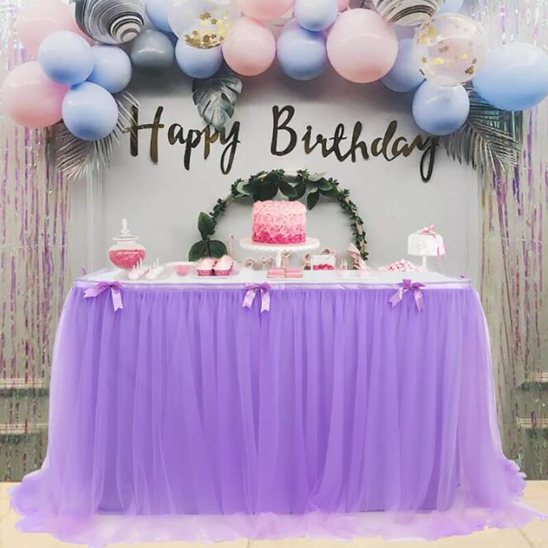 Saia de mesa tutu de casamento, saia de mesa de tule, enfeite de mesa, decoração de casa, festa de aniversário, chá de bebê
