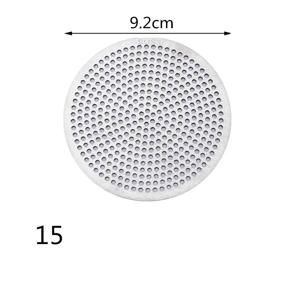 Filtro de pelo inoxidable 304, herramienta de drenaje de suelo, accesorios de baño, cubierta de drenaje de ducha, colador de fregadero: Transparente