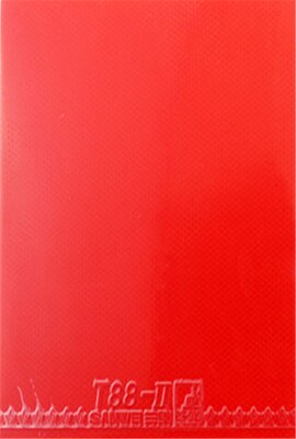 SANWEI T88-1 Tensor Table Tennis Rubber Forehand Pips In Half-Sticky Ping Pong Rubber for Near Table Fast Attack: 39 degrees RED