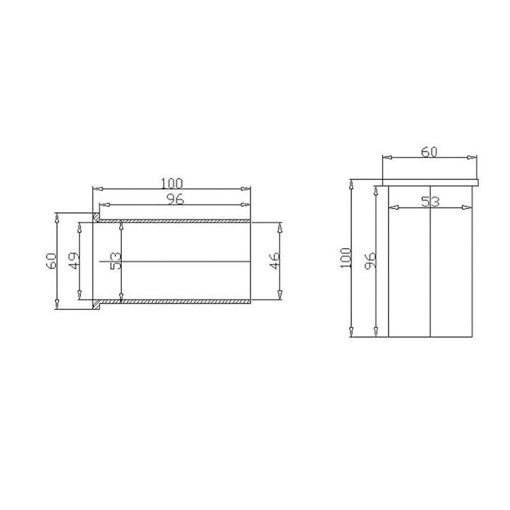 1PC Speaker Port Tube Bass Reflex Vent Ventilation Connector Woofer Subwoofer Box 53x100mm Accessories