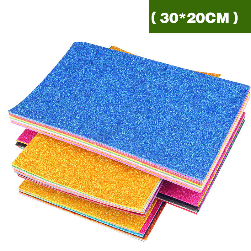 Zelfklevende Spons Foam papier 30*20 cm 10 pcs DIY voor decoratie Kraftpapier Foamiran Vilt Spons Schuim