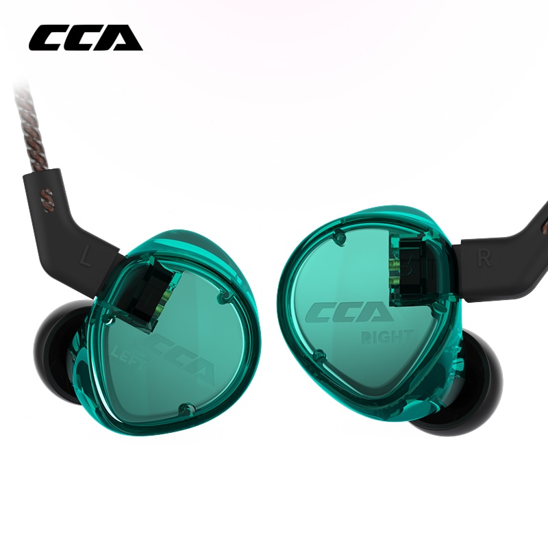 CCA C04 1BA + 1DD Anker Dual Fahrer Kopfhörer Abnehmbare Kabel In Ohr Audio Monitore Ear HiFi Musik Sport