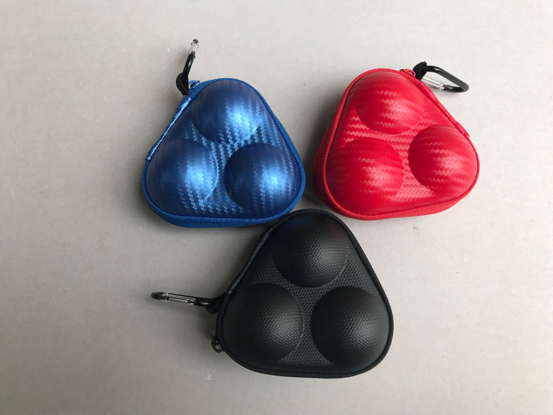 Oppbevaringsboks for oppbevaring av hard plastikk med nøkkelring for bordtennis pingpongballer