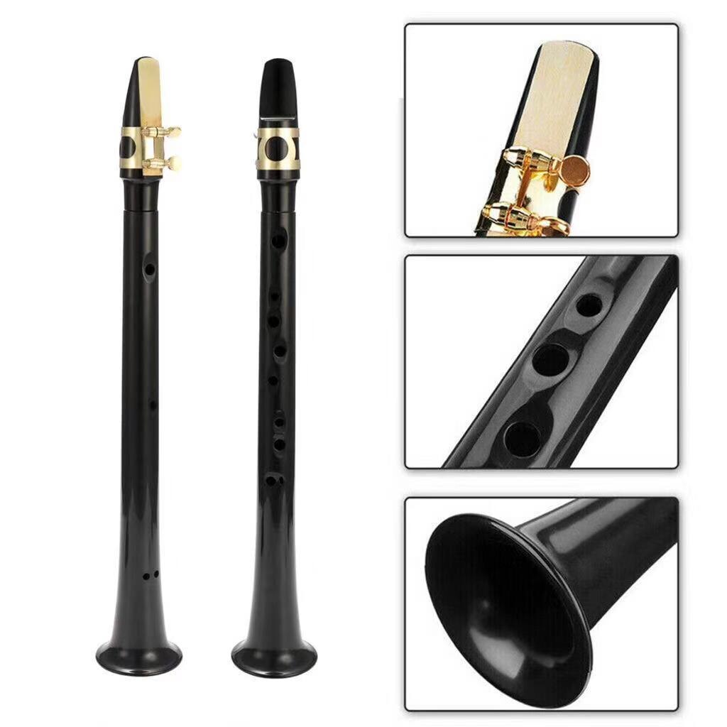 8 Holes C Tone Portable ABS Mini Sax Saxophone Pocket Plastic Saxophone Alto Saxofone Musical Woodwind Instruments
