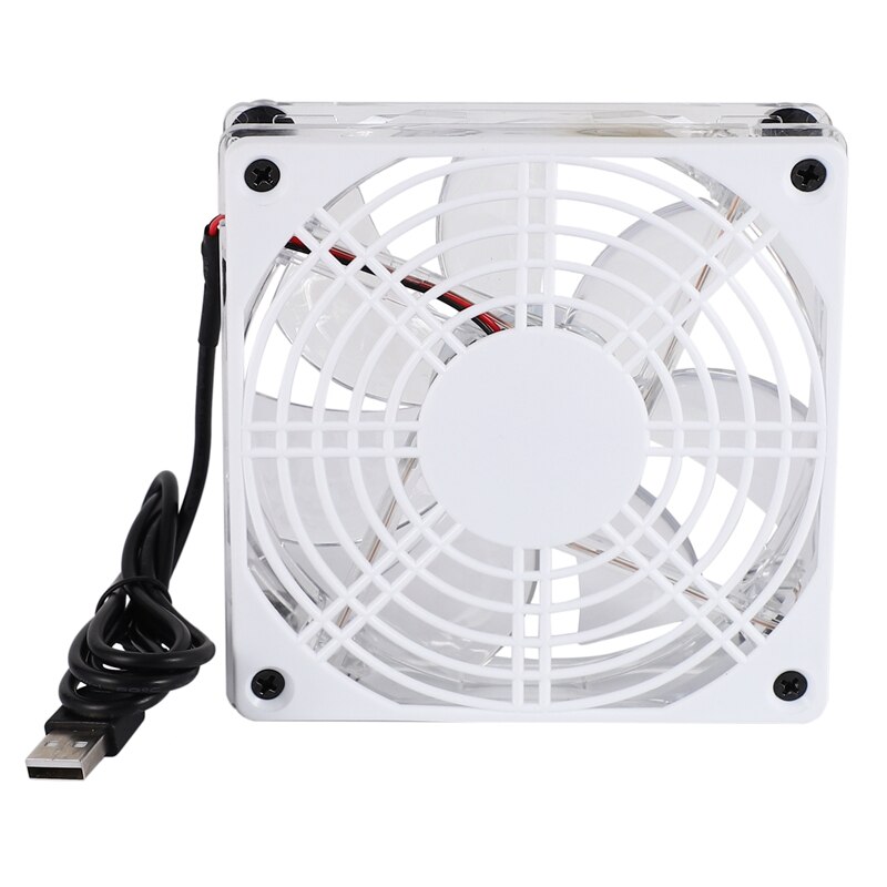 Usb 5V Led Cooling Fan Wifi Router Holder Cooler Tv Set-Top Box Support Heatsink Fan For Computer/Pc Pet Box Radiator: Default Title