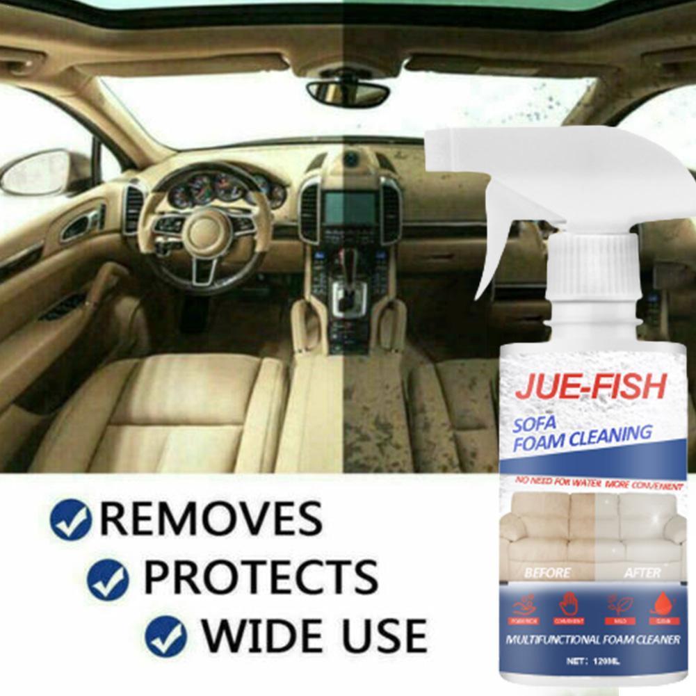 60ml/120ml Multi-Purpose Foam Cleaner Bubble Cleaner Home Cleaning Dust Cleaner Sofa Home Leather Remover Stains C7W3
