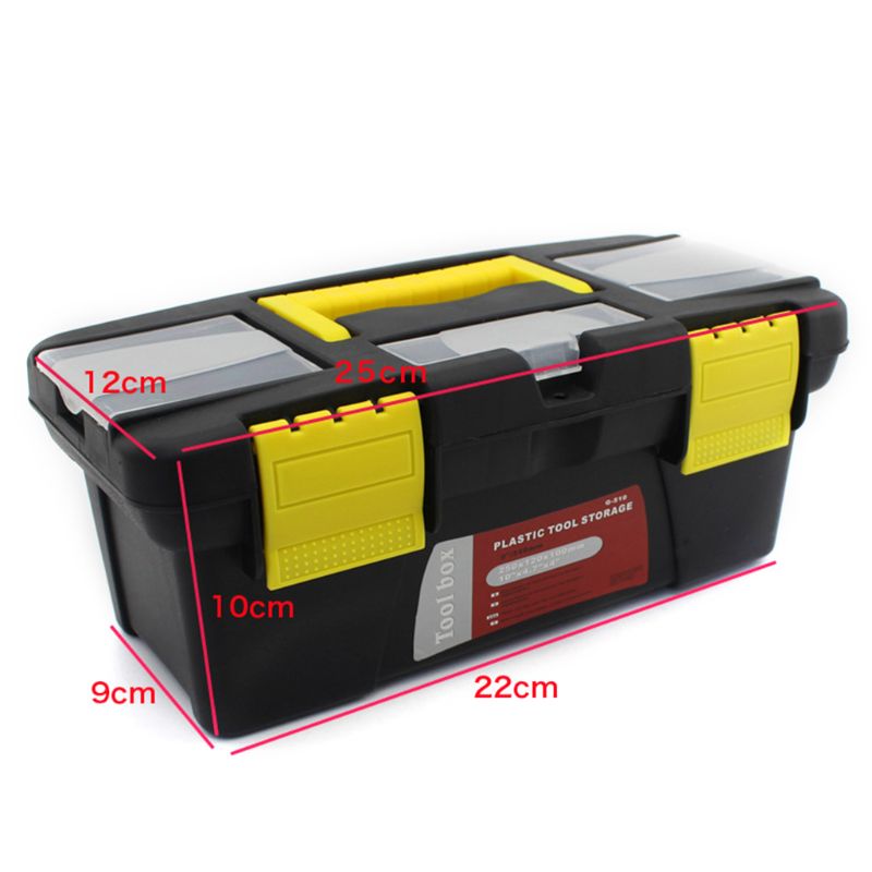 Multi-Function Toolbox Home Vehicle Maintenance Hand-Held Art Portable Hardware Storage Box Repair Tool Box Case
