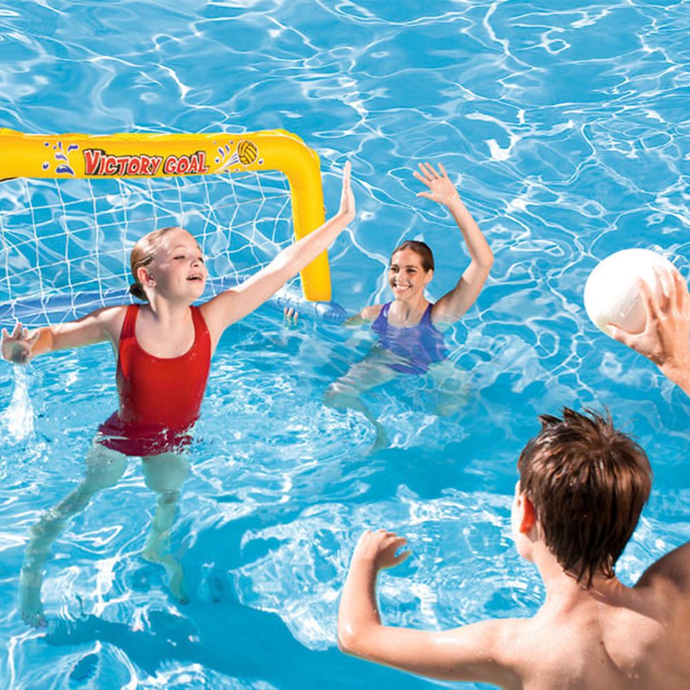 Opblaasbare Water Sport Handbal Doel Strand Bal Netto Zwembad Float Zwemmen Ring Voor Kinderen-Ouderschap Zwemmen Accessoires Onderdelen