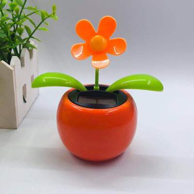 Magia Solar Powered Dancing Fiori Oscillante Bobble Regalo Del Giocattolo Auto Della Decorazione Della Novità Felice Danza Solare Giocattoli Regalo Per I Bambini: E