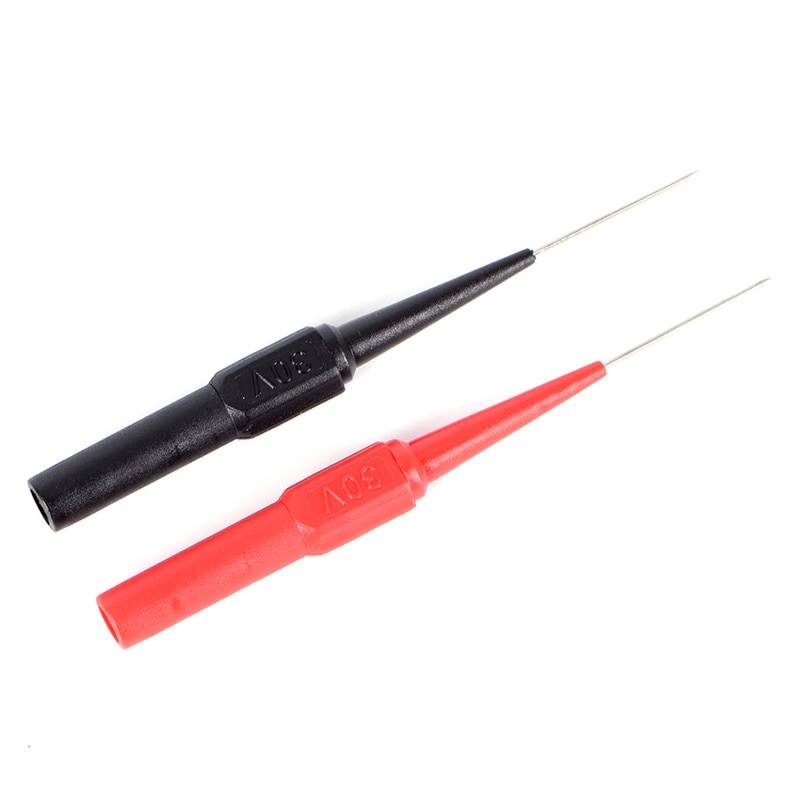 2Pcs Niet-destructieve Universele Digitale Voltmeter Multimeter Test Lead Wire Probe Pen Isolatie Piercing Naald Test Probes