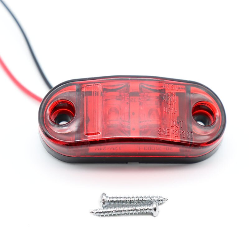 10pcs 12V 24V LED Side Marker Lights trailer External Lights Car Auto Truck Lorry camion Red Lamps accessories caravan