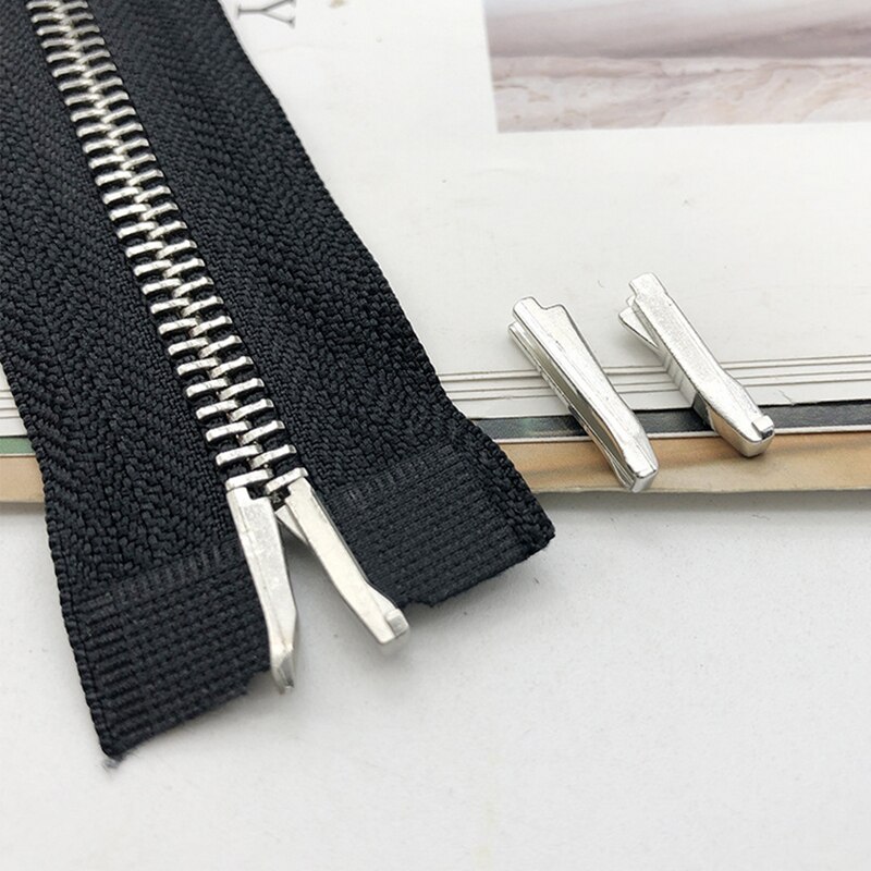 3# 5# 8# Double Open Zipper Latch Repair Kits Tool for Zippers Non-slip Stopper Coat Metal Two-way Zip Plug Buckle Bag Jacke