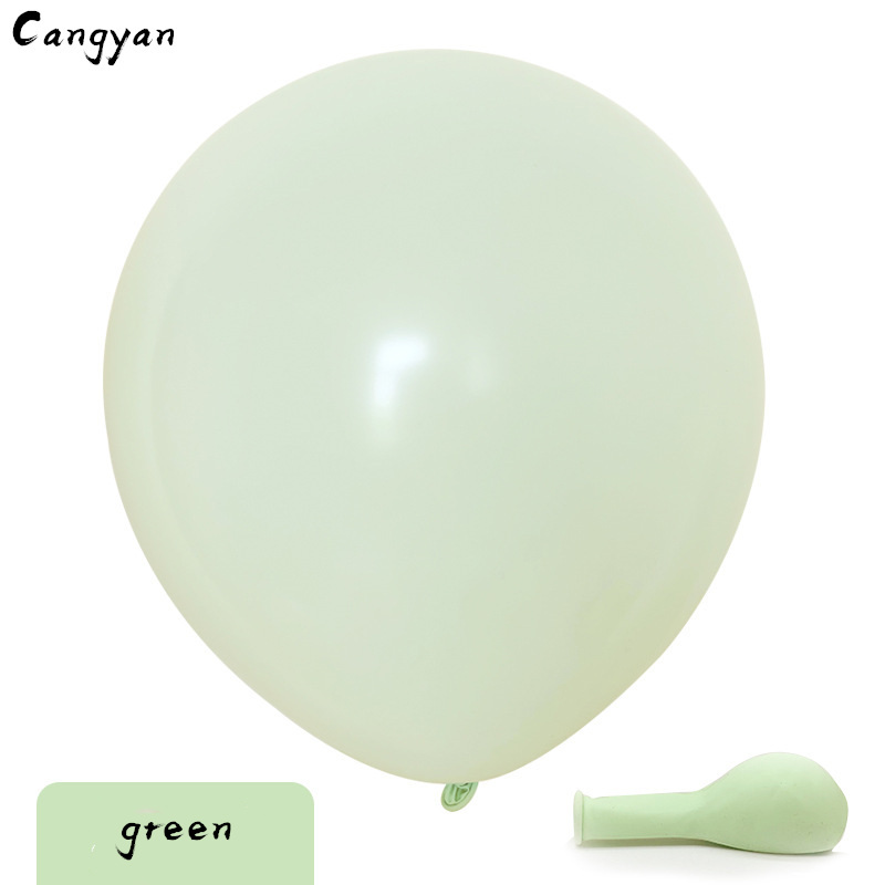 50 pcs 10 inch thick 2.2 g round birthday party wedding arrangement candy color balloon color macaron balloon toy ball child: green