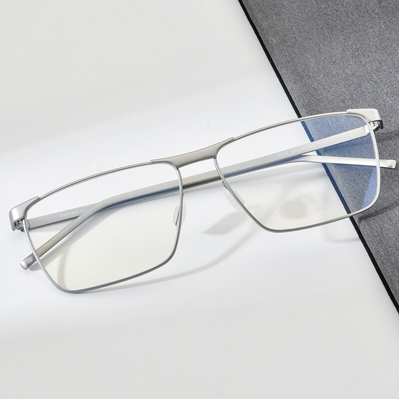 FONEX Reines Titan Brille Rahmen Männer Rezept Brillen für Männer Platz Brillen Myopie Optische Rahmen Brillen 8526