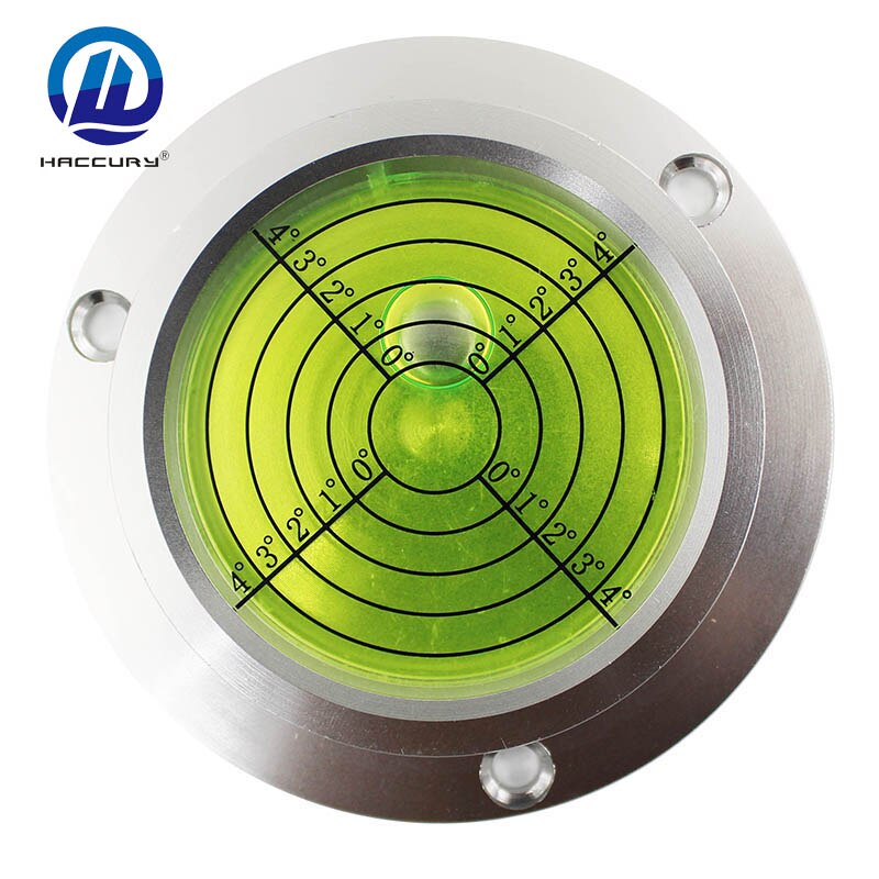 Metal Luminous Crane Heavy Industry Mechanical Spirit Level Bubble Night Vision Circular Universal Level Bubble: Green