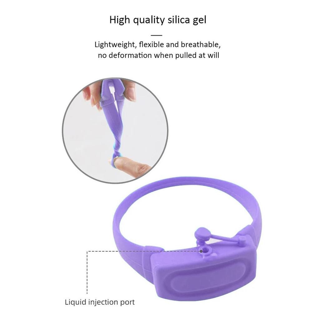 3PCWristband Hand Dispenser Hand Sanitizer Dispensing Silica gel Wearable Dispenser Pumps Disinfecta Wristbands Hand Band Wrist