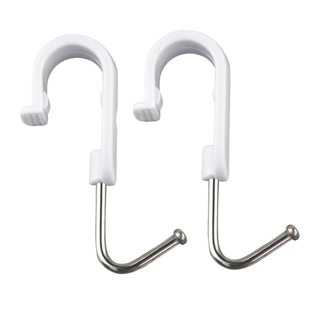 7pcs S Shape Holder Storage Multifunction Hook 360 Degrees Rotated Bathroom Kitchen Organizer White Hanger Rack Stainless Steel