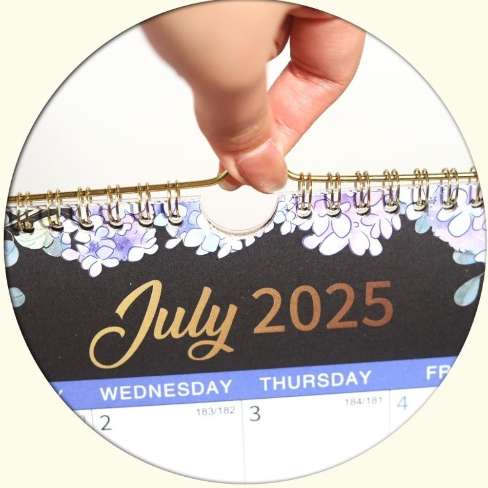 Veggkalender romslig tykk papir hengende kalender månedlig oppsett med vanntett deksel månedlig planleggerkalender