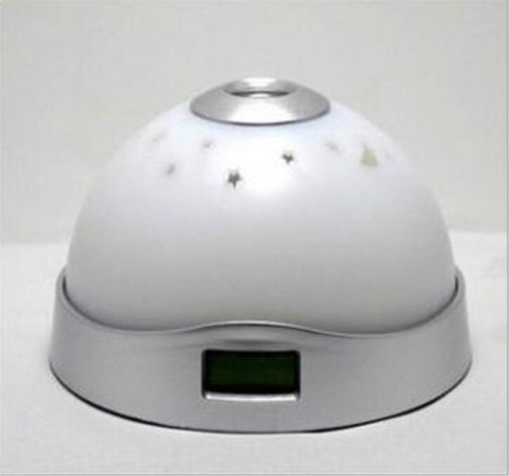 Colorful Dream Projection Clock Shiny LED Moon Star Projector Nightlight Alarm Clock Box Packing
