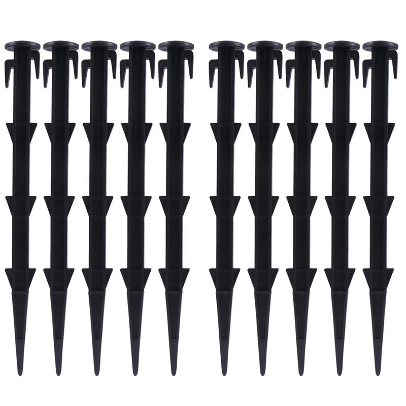 10 pces de plástico novela tenda estaca tenda toldo pegs fixos útil tendas prego acessório tenda unhas: 27cm