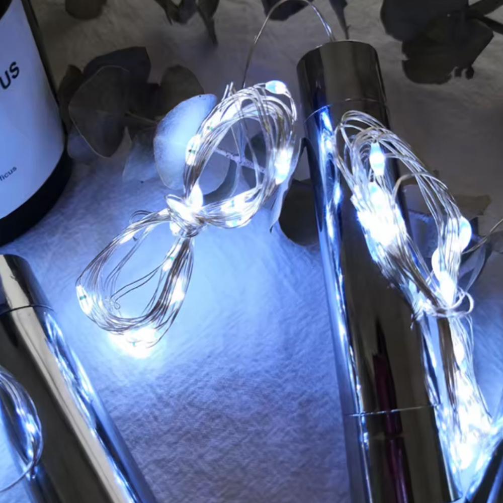 LED Lichterketten LED Weinflasche Lichter AAA Batteriebetriebene Kork bilden Glas Flaschenverschluss Lampe Weihnachtsgirlanden Bar Dekor