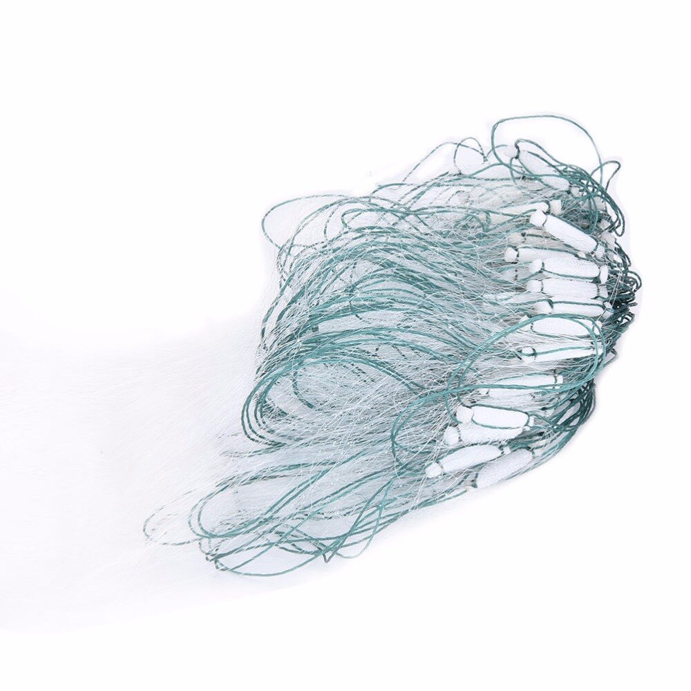 20m 3 Layers Monofilament Gill Fishing Net with Float Fish Trap Rede De Pesca Fishing Tools
