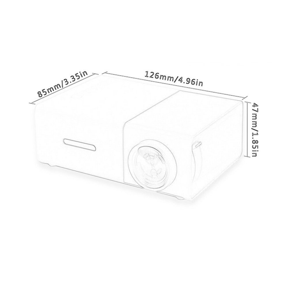 Yg300 projetor mini lcd led proyector 400-600 lumens 320x240 pixel melhor vídeo beamer para crianças