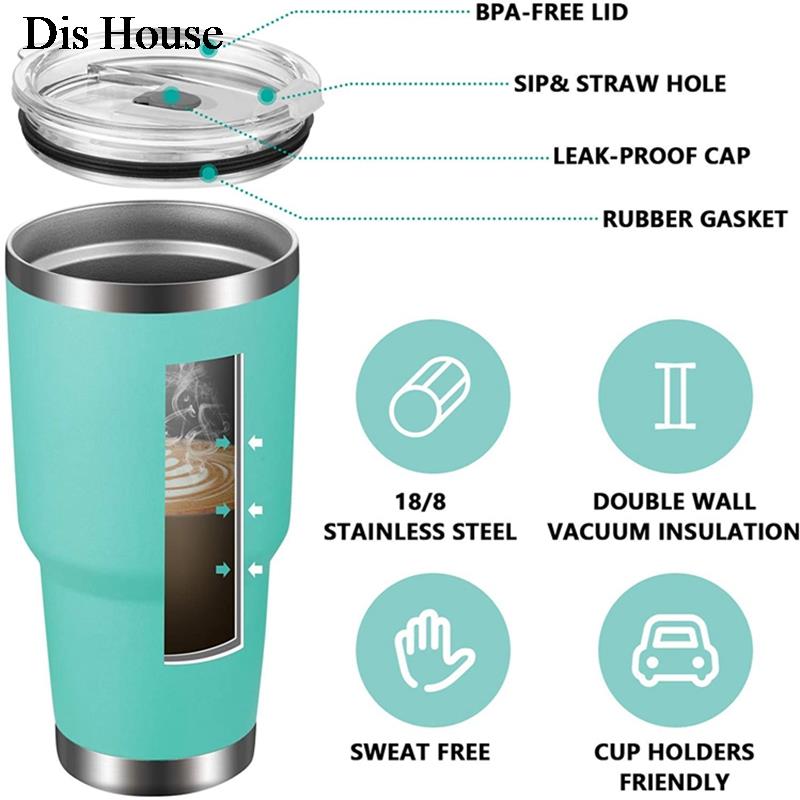 30oz copos de aço inoxidável copo stanley termos parede dupla vácuo copo manter vasos frios viagem copo garrafa água garrafa térmica