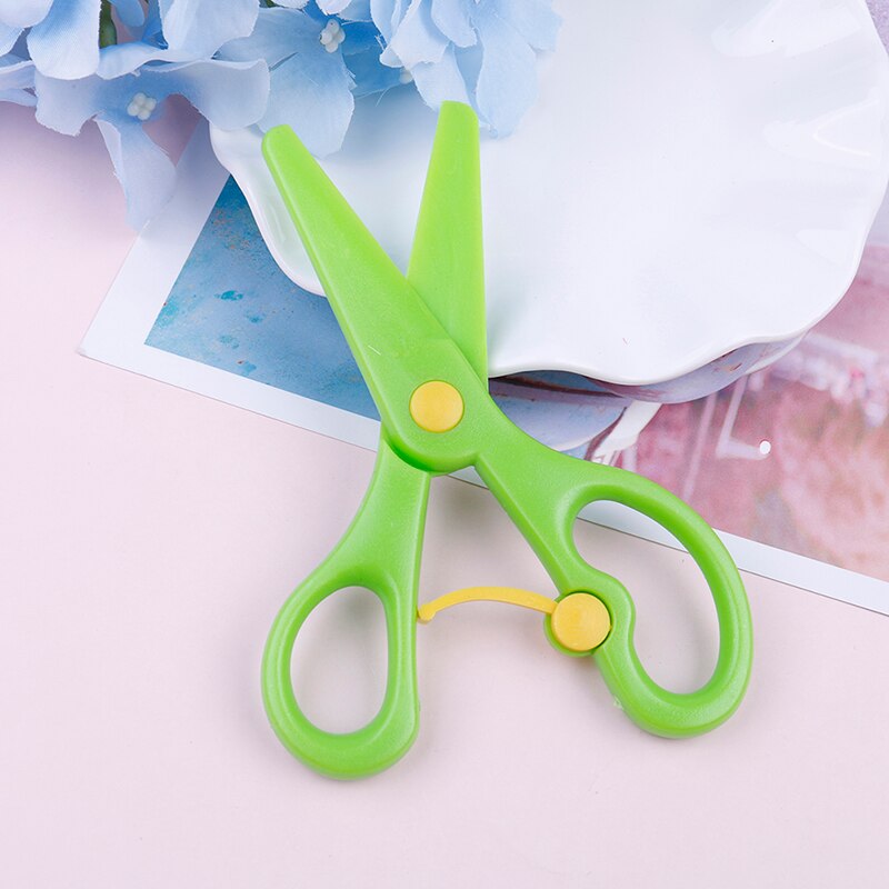 Plastic Scissors Safety Round Head Scissors For Kids Students Paper Cutting Supplies For Kindergarten School