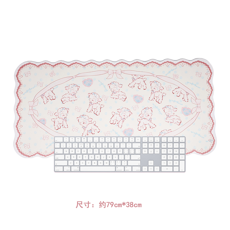 Grote Gaming Muismat Schattig Klein Lam Grote Bureaumat Kantoortafel Muismat Kawaii Waterbestendig Antislip Laptop Bureau Accessoires: Default Title