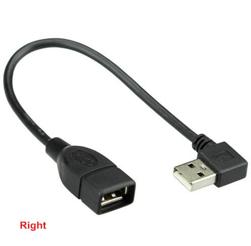 10 Cm 20 Cm 40 Cm Usb 2.0 A Man-vrouw 90 Angled Extension Adapter Kabel Man-vrouw rechts/Links/Down/Up Kabel Cord