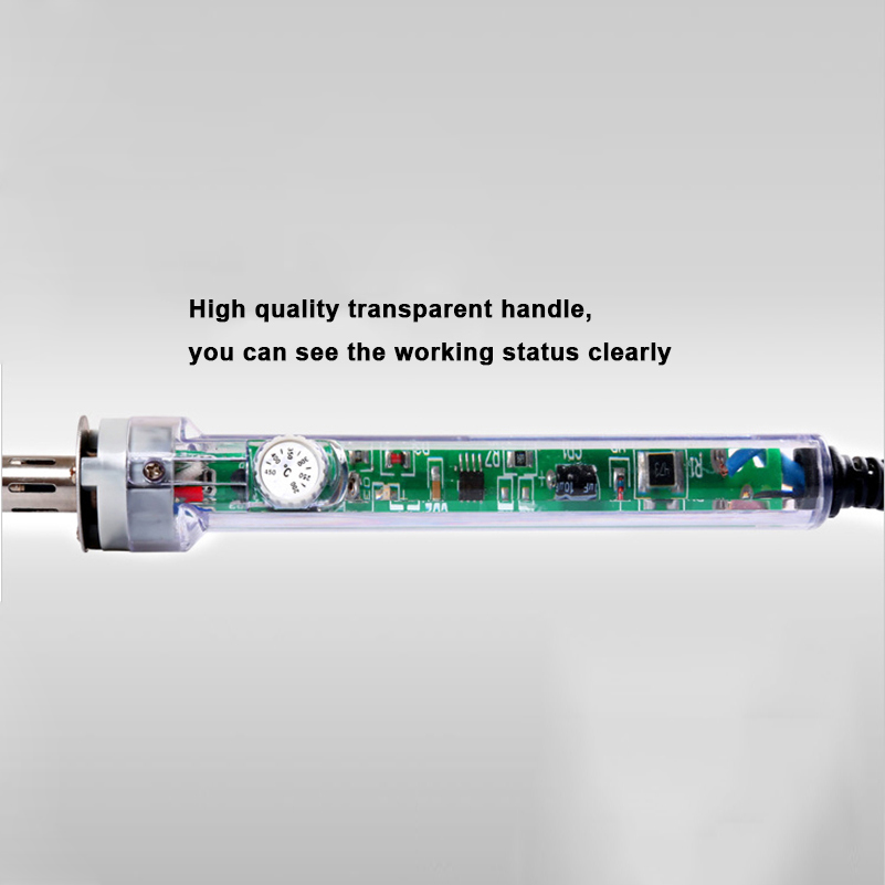 60W Electric Soldering Iron Adjustable Temperature Ceramic Heater LCD Home Repair Soldering Welding Tools EU Plug by PROSTORMER