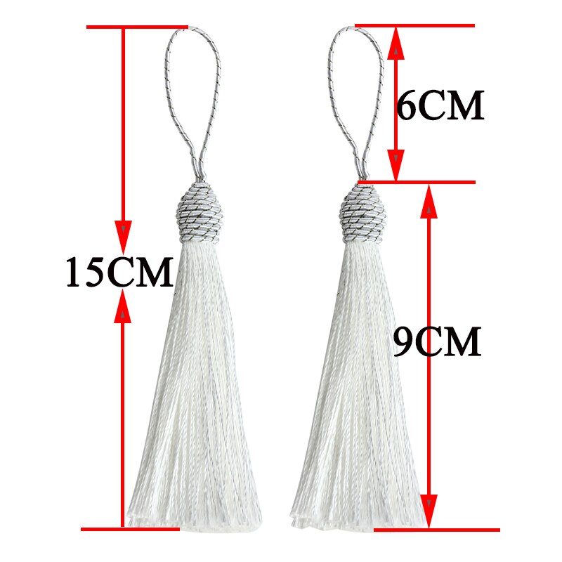 10 st/lot 13 färger 15cm långa siden tofs fransar hängen kinesiska knut tofsar för gör-det-själv smycken halsband tillverkningsmaterial  f4000