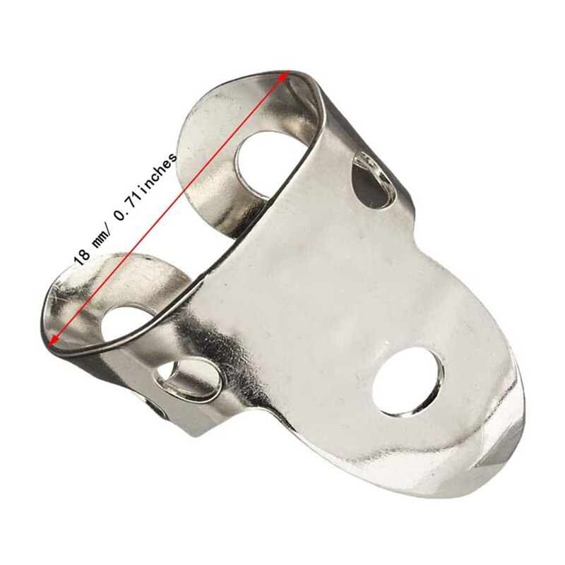 4 Uds púas de guitarra de dedo pulgar de Metal púas de guitarra de acero inoxidable para guitarra acústica, Banjo, ukelele
