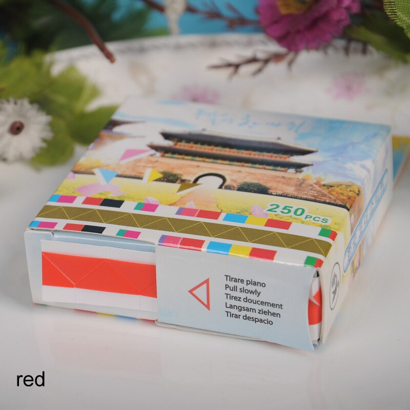 Stationery Frame Picture Decor DIY Paper Stickers Environmental Protection PVC Corner Scrapbook Home Decor Photo Corner: white red