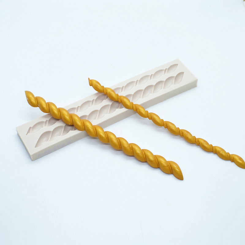 Twist Touw Siliconen Mal Keuken Hars Bakken Hulpmiddel Diy Cake Gebak Fondant Mallen Chocolade Dessert Decoratie Benodigdheden