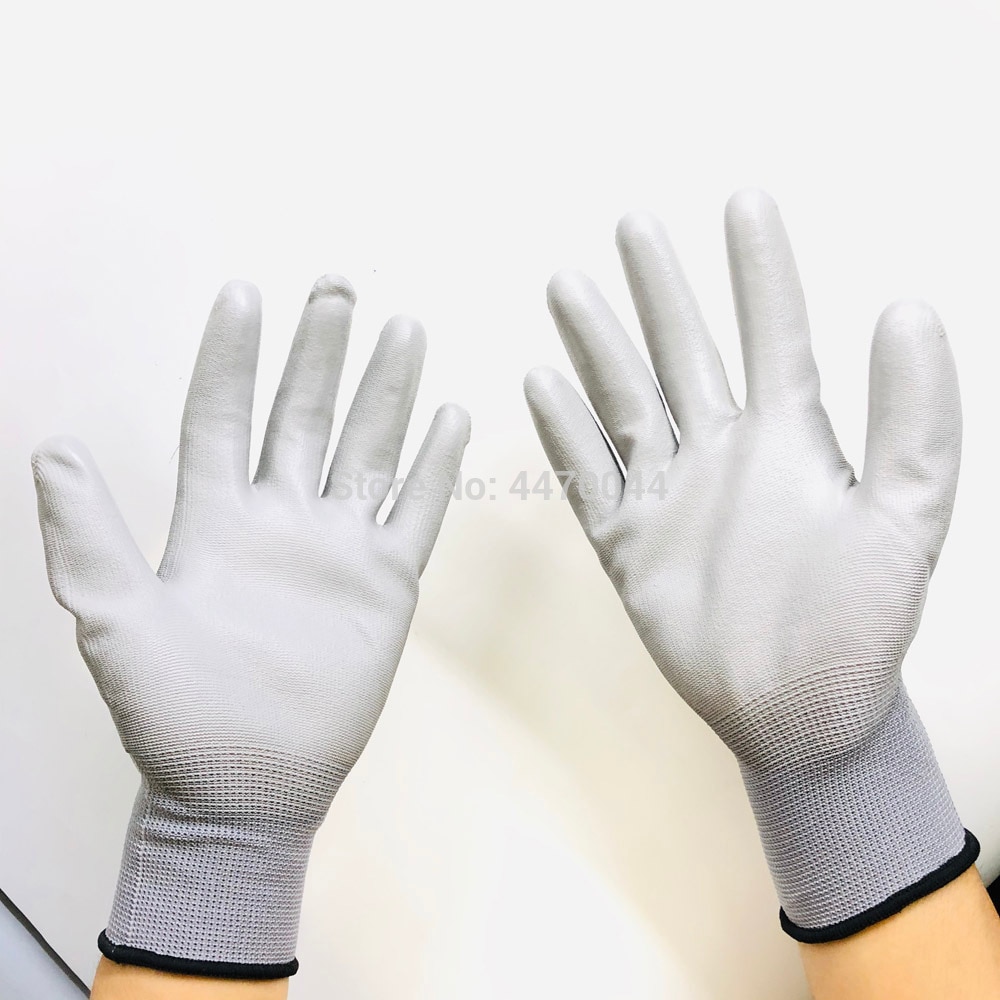 Anti statische Handschuhe ESD Elektronische Arbeits Handschuhe PU Palme Beschichtete Finger für Finger Schutz Handschuhe Telefon Reparatur Werkzeuge