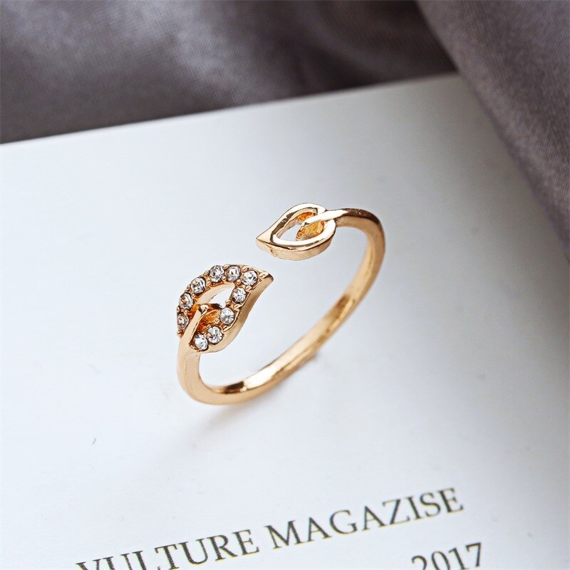 LATS Gold Silver Color Hollowed-out Heart Shape Open Ring Cute Love Jewelry for Women Girl Child Adjustable: 99039