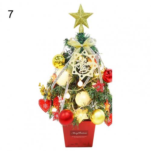 1 Set Simulation Christmas Tree Attractive LED Beautiful Handmade Christmas Tree Model Reusable Christmas Tree Display: 7