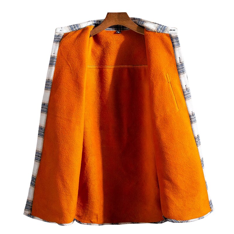 Chemise chaude pour hommes, en velours Plus épais, à carreaux, à manches longues, à la , taille Plus, collection automne et hiver L-5XL