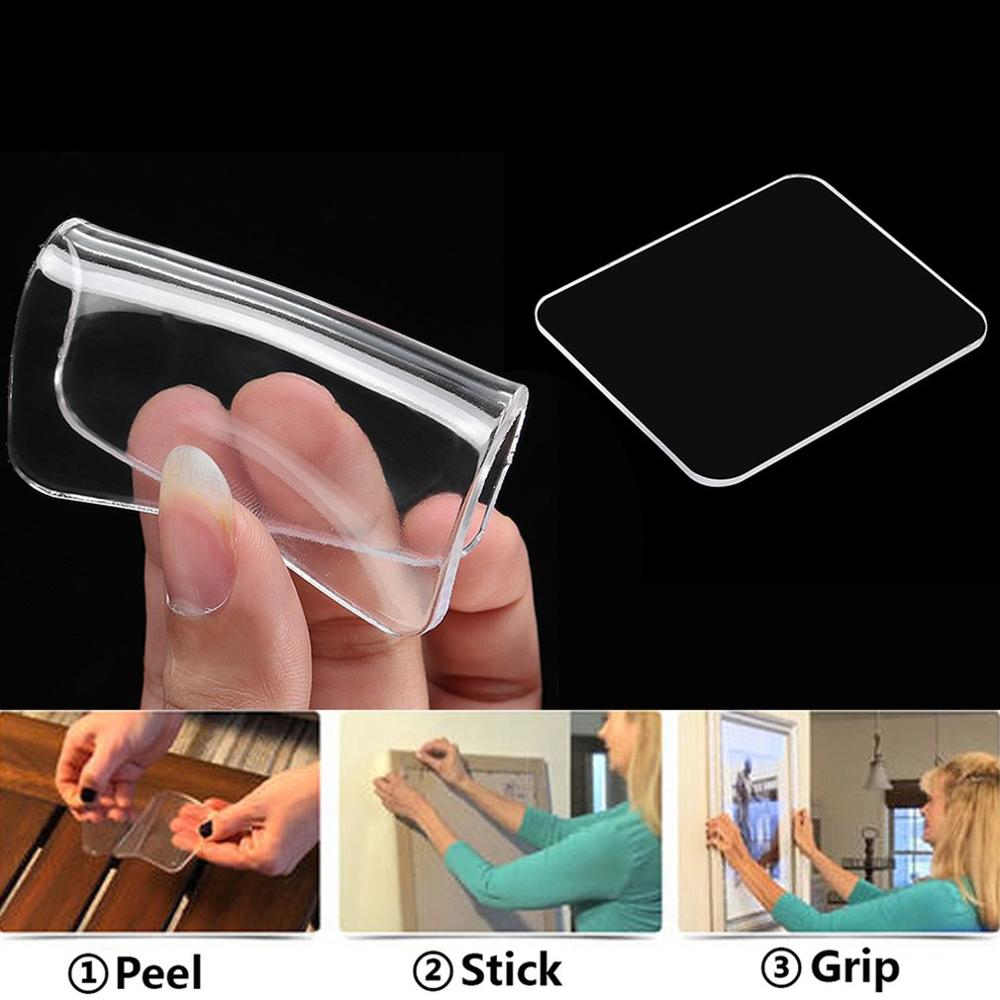 Bil gel pude gennemsigtig lille firkantet nano hånd klistermærker parfume sæde bil dekoration fast pu måtte 65*75mm