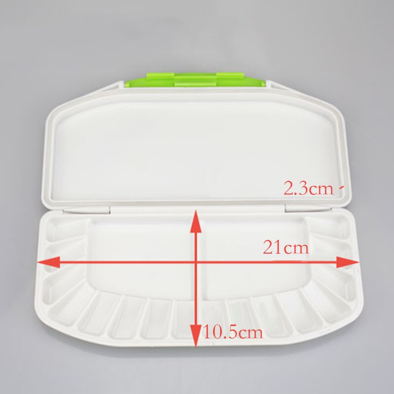 Clamshell Palette Plastic Color Box Paint Palette 21*10.5*2.3CM For Acrylic Painting, Oil Painting, Gouache