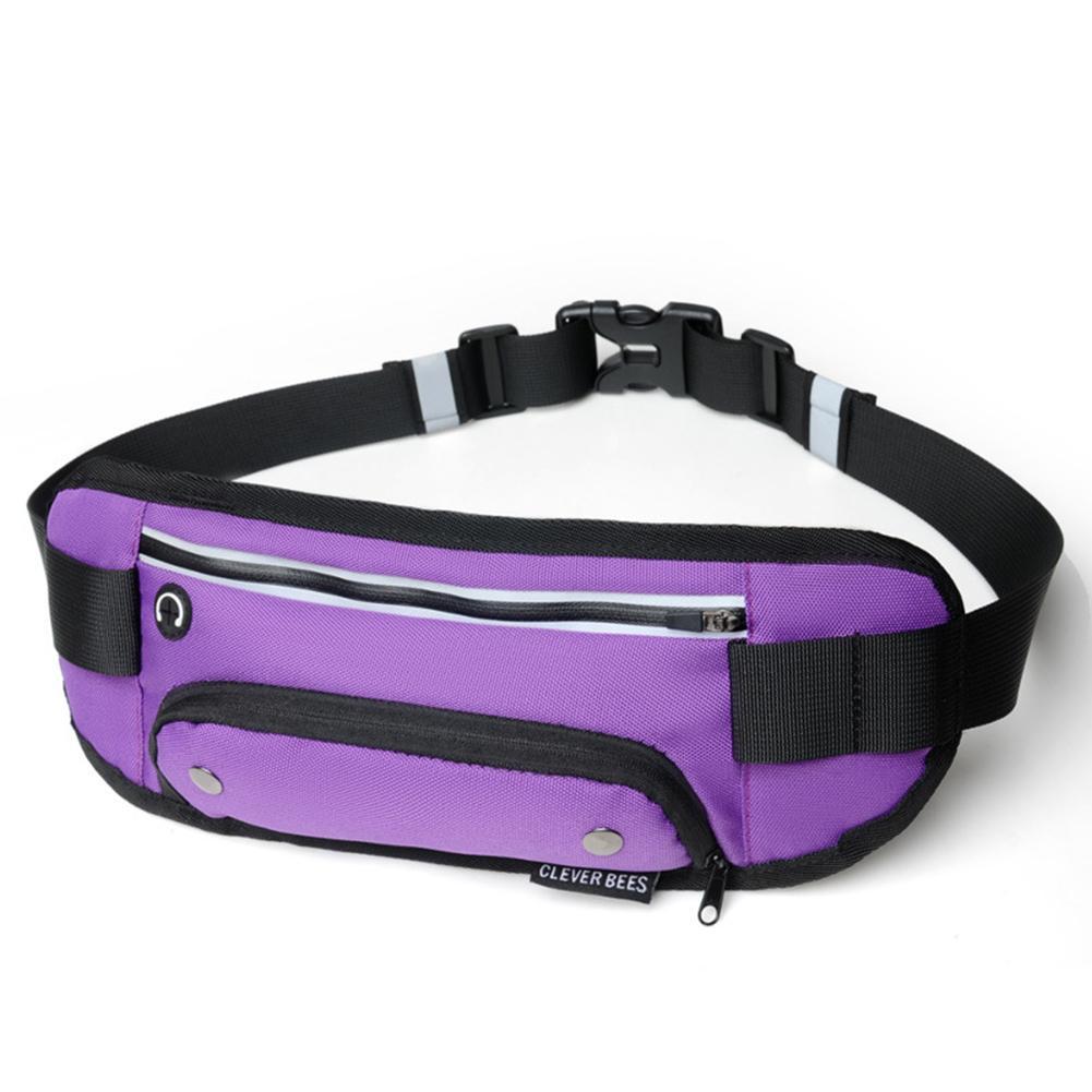 Multifunktionale Laufsport Taille Tasche Wasser Flasche Telefon Speicher Umhängetasche bolsa de Fitness portátil para hombre y:  Violett